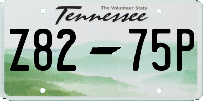 TN license plate Z8275P