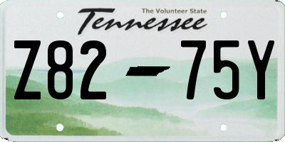 TN license plate Z8275Y