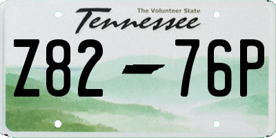 TN license plate Z8276P