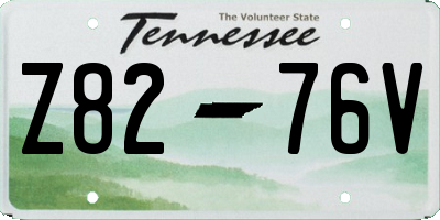 TN license plate Z8276V