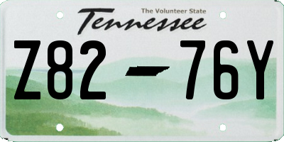 TN license plate Z8276Y