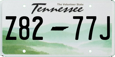 TN license plate Z8277J