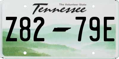 TN license plate Z8279E