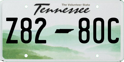 TN license plate Z8280C