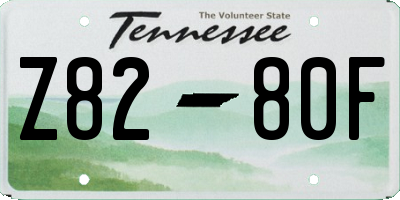 TN license plate Z8280F