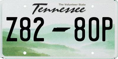 TN license plate Z8280P