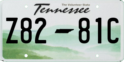 TN license plate Z8281C