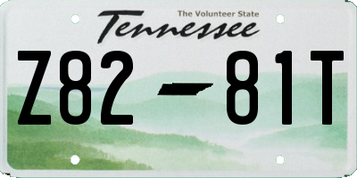 TN license plate Z8281T