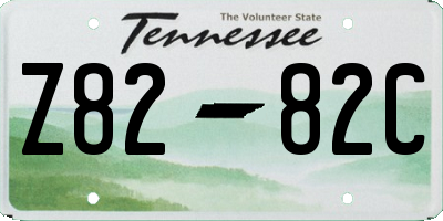 TN license plate Z8282C