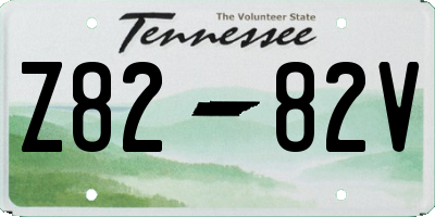 TN license plate Z8282V