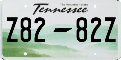 TN license plate Z8282Z
