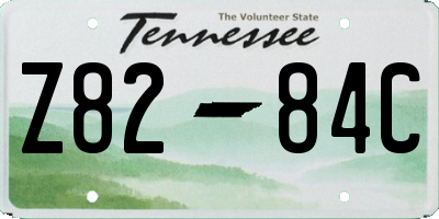TN license plate Z8284C