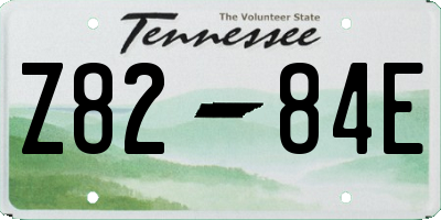 TN license plate Z8284E