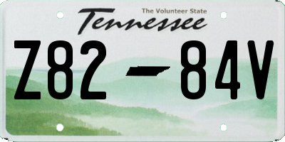 TN license plate Z8284V