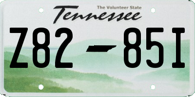 TN license plate Z8285I