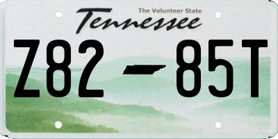 TN license plate Z8285T