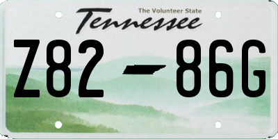 TN license plate Z8286G