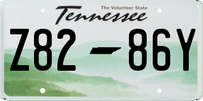TN license plate Z8286Y