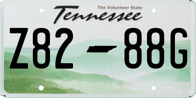 TN license plate Z8288G