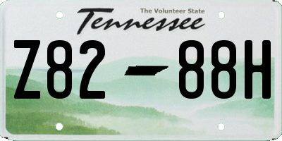 TN license plate Z8288H