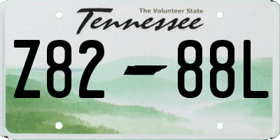 TN license plate Z8288L