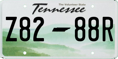 TN license plate Z8288R