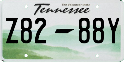 TN license plate Z8288Y
