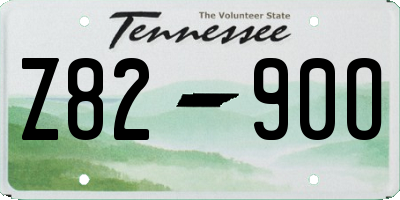 TN license plate Z8290O