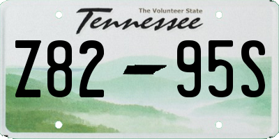 TN license plate Z8295S