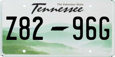 TN license plate Z8296G