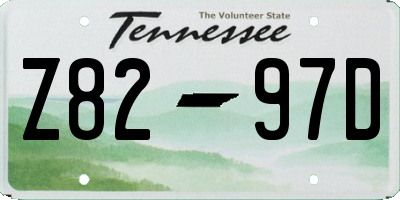 TN license plate Z8297D
