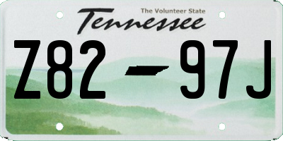 TN license plate Z8297J