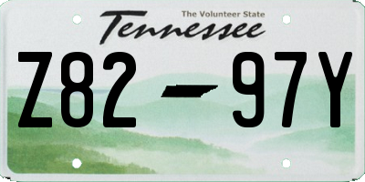 TN license plate Z8297Y