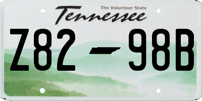 TN license plate Z8298B