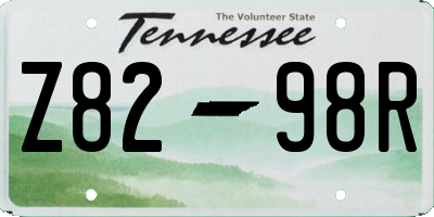 TN license plate Z8298R