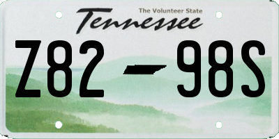 TN license plate Z8298S