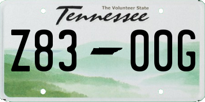 TN license plate Z8300G