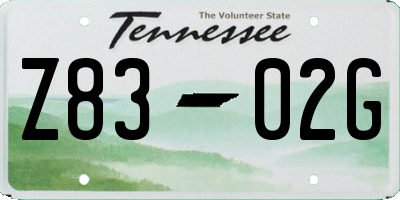 TN license plate Z8302G