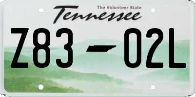 TN license plate Z8302L