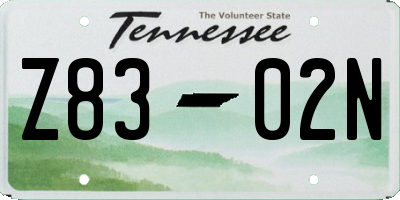 TN license plate Z8302N