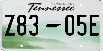 TN license plate Z8305E