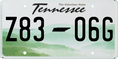 TN license plate Z8306G
