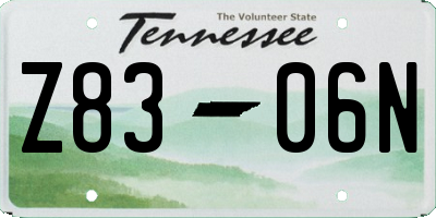 TN license plate Z8306N
