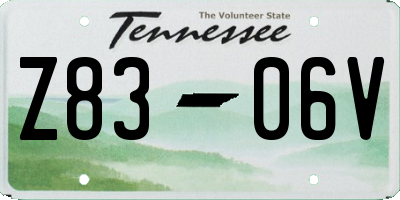 TN license plate Z8306V