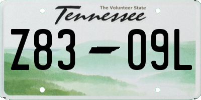 TN license plate Z8309L