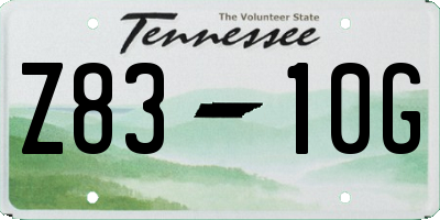 TN license plate Z8310G