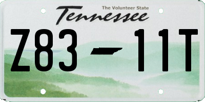 TN license plate Z8311T