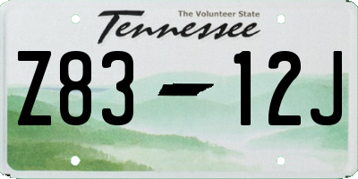 TN license plate Z8312J