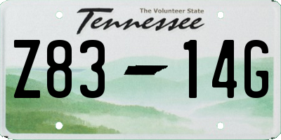 TN license plate Z8314G