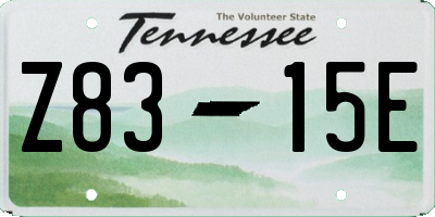 TN license plate Z8315E